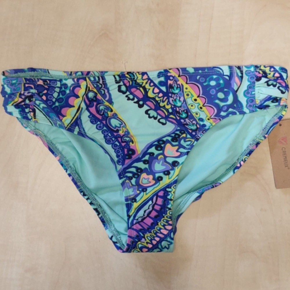 Cremieux Underwater Garden Side Tab Bikini Bottom